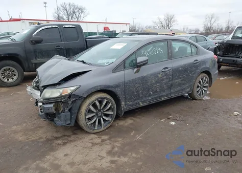 2015 Honda Civic Ex-L из США, поврежденный, VIN 2HGFB2F92FH548321